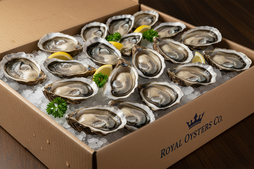 have the oysters randomly placed in the box